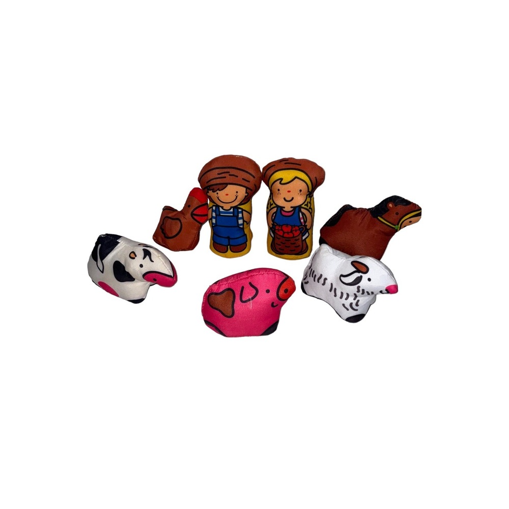 Lot of Farm Plush Figures and Animals‎ Stuffed Lovey